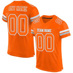 build white orange football orange jersey authentic mesh orange0365