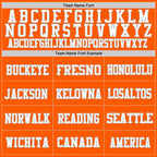 Custom Orange White-Gray Mesh Authentic Football Jersey photo 1