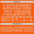 Custom Orange White-Gray Mesh Authentic Football Jersey photo 2