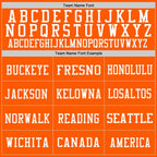 Custom Orange White Mesh Authentic Throwback Football Jersey photo 2