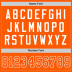 Custom Orange White Mesh Authentic Throwback Football Jersey photo 3