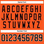 Custom Orange Black-White Hockey Jersey photo 4