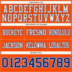 Custom Orange Royal-White Authentic Football Jersey photo 4