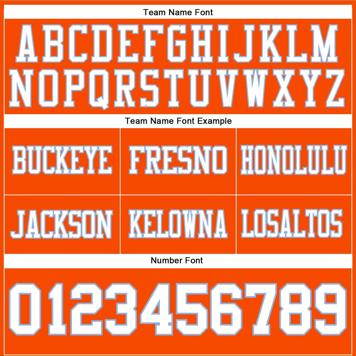 Custom Orange White-Light Blue Authentic Football Jersey photo 3