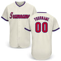Custom Cream Red-Royal Baseball Jersey