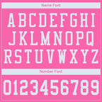 Custom Pink White Mesh Authentic Football Jersey photo 4
