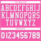 Custom Pink White Round Neck Basketball Uniform Jersey photo 3