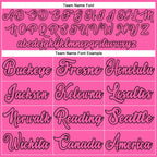 Custom Pink Pink-Black Authentic Throwback Basketball Jersey photo 2