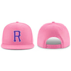 Custom Pink Purple-White Stitched Adjustable Snapback Hat