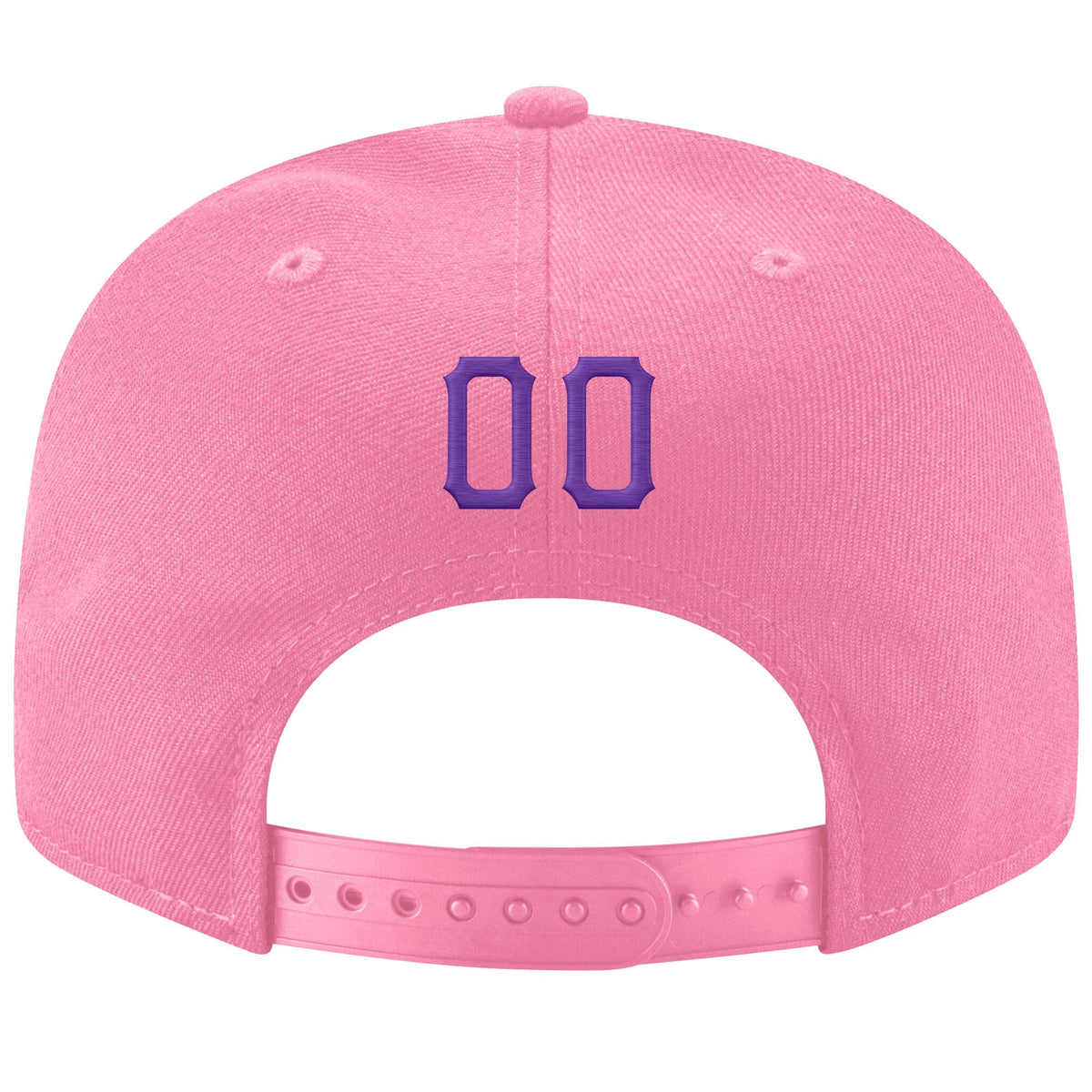 Custom Pink Purple-White Stitched Adjustable Snapback Hat photo 3
