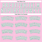 Custom Light Pink White-Kelly Green Authentic Throwback Basketball Jersey photo 2