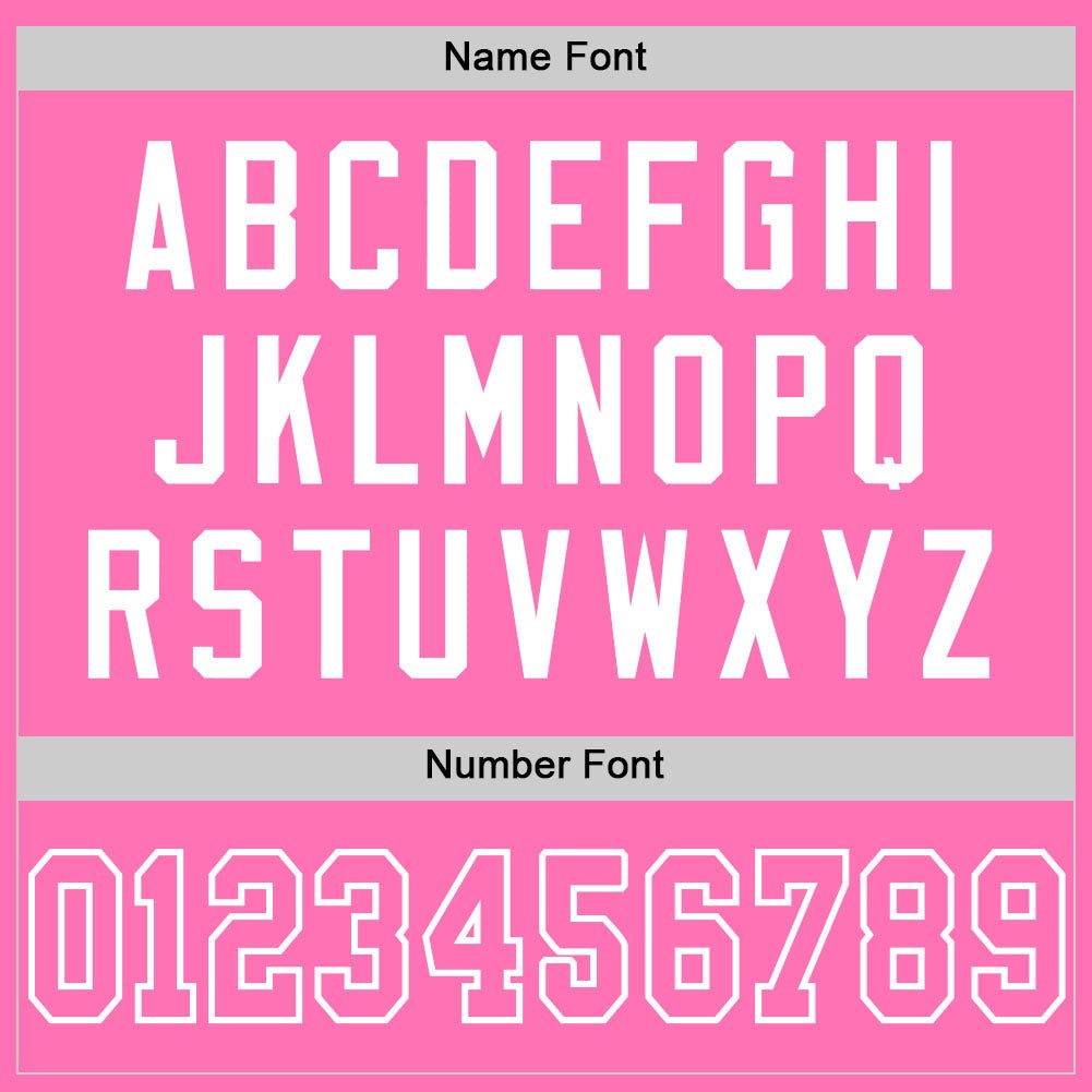 Custom Pink Pink-White Mesh Authentic Football Jersey photo 3