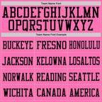 Custom Pink Pink-Black Mesh Authentic Football Jersey photo 3