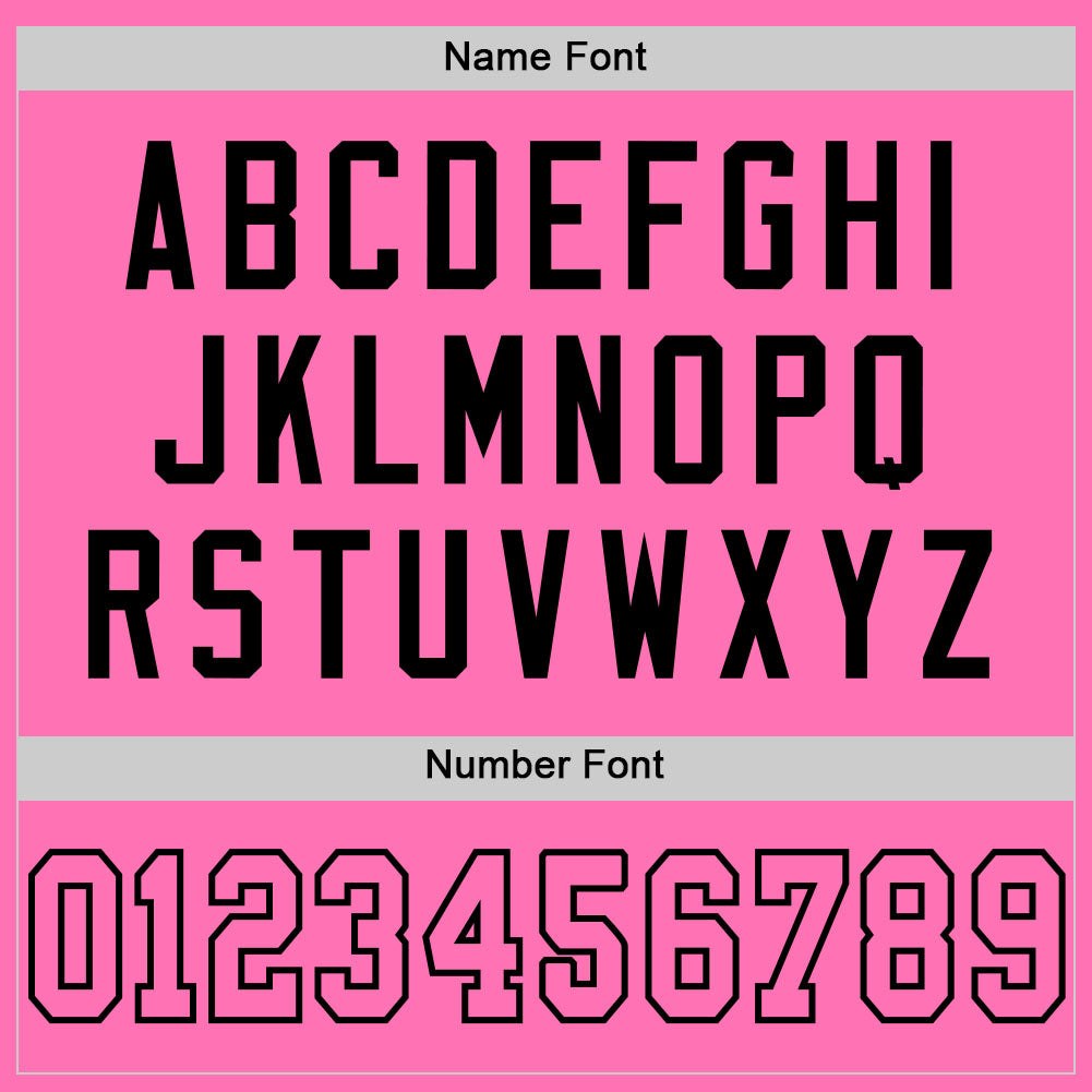 Custom Pink Pink-Black Mesh Authentic Football Jersey photo 4