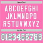 Custom Pink White-Kelly Green Mesh Authentic Football Jersey photo 3