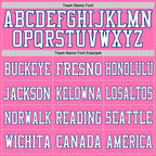 Custom Pink White-Royal Mesh Authentic Football Jersey photo 2