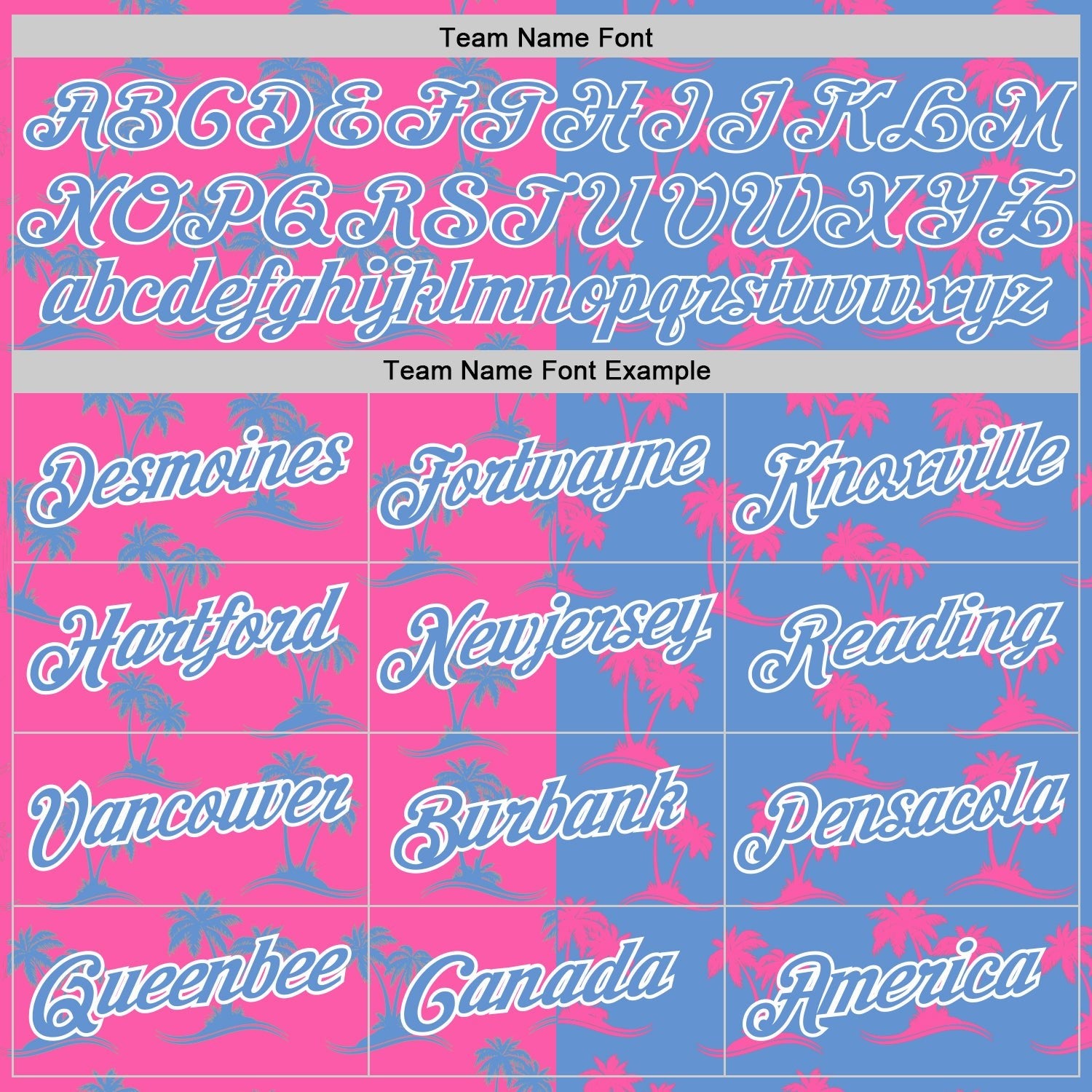 Custom Pink Light Blue-White 3D Pattern Hawaii Palm Trees Authentic Basketball Jersey photo 3