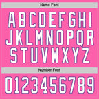 Custom Pink White-Purple Hockey Jersey photo 3
