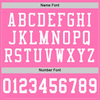 Custom Pink White Mesh Authentic Football Jersey photo 3