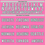 Custom Pink Kelly Green-White Mesh Authentic Football Jersey photo 2