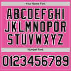 Custom Pink Black-White Performance T-Shirt photo 3