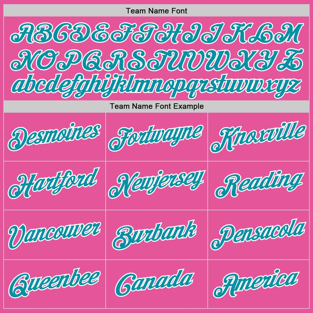 Custom Pink Teal-White Performance T-Shirt photo 2
