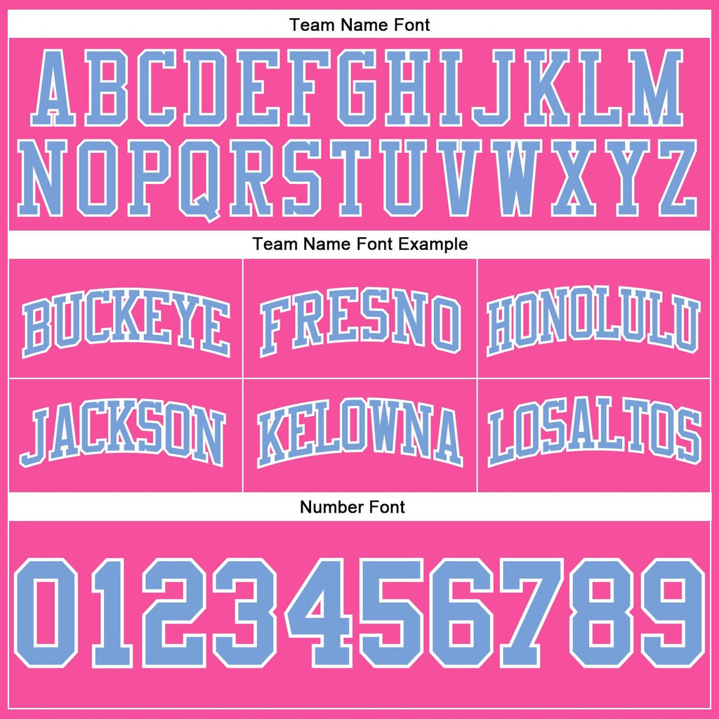 Custom Pink Light Blue-White Authentic Throwback Basketball Shorts photo 2