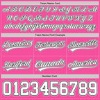 Custom Pink White-Black Authentic Basketball Shorts photo 3