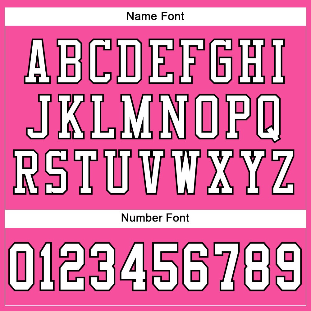 Custom Pink White-Black Mesh Authentic Football Jersey photo 3