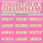 Custom Pink Neon Green-White Mesh Authentic Football Jersey photo 2
