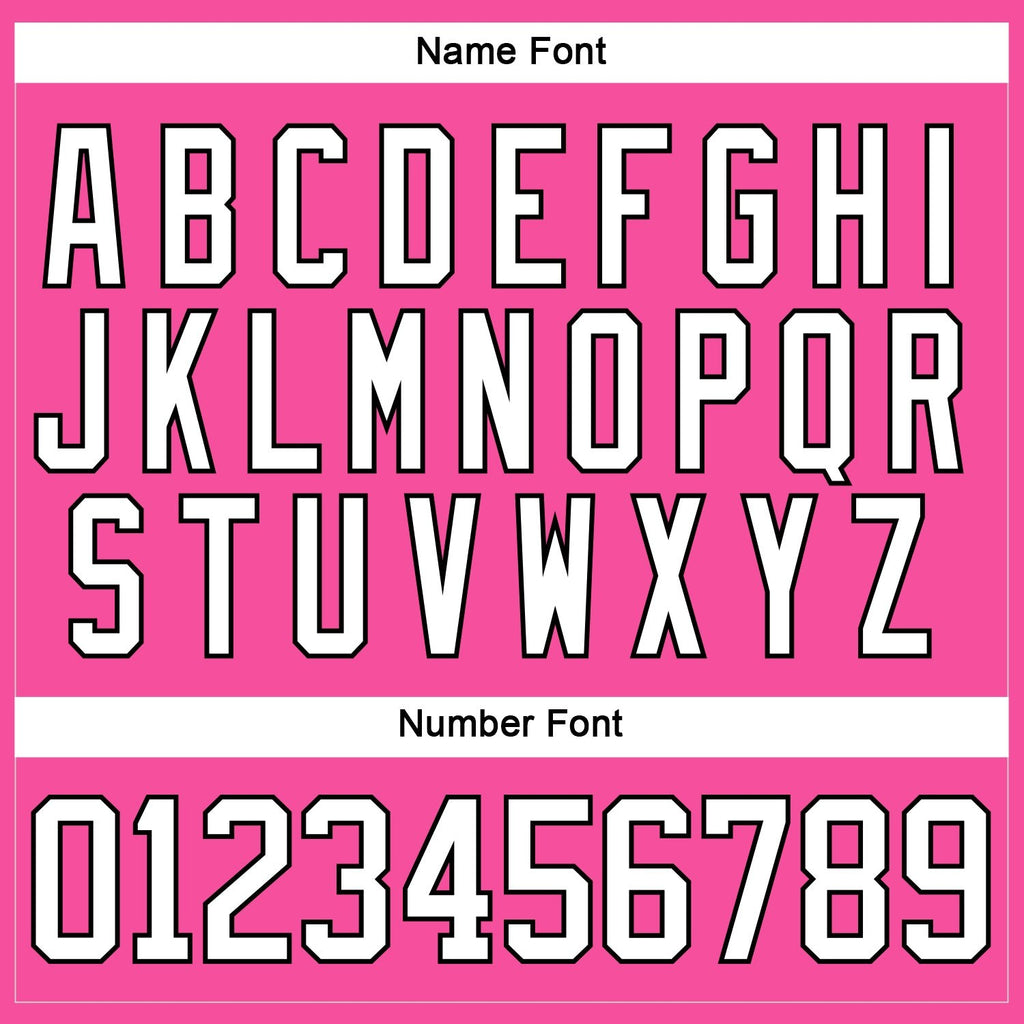 Custom Pink White-Black Hockey Lace Neck Jersey photo 4