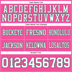 Custom Pink White-Kelly Green Authentic Football Jersey photo 3