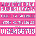 Custom Pink White-Purple Authentic Football Jersey photo 3