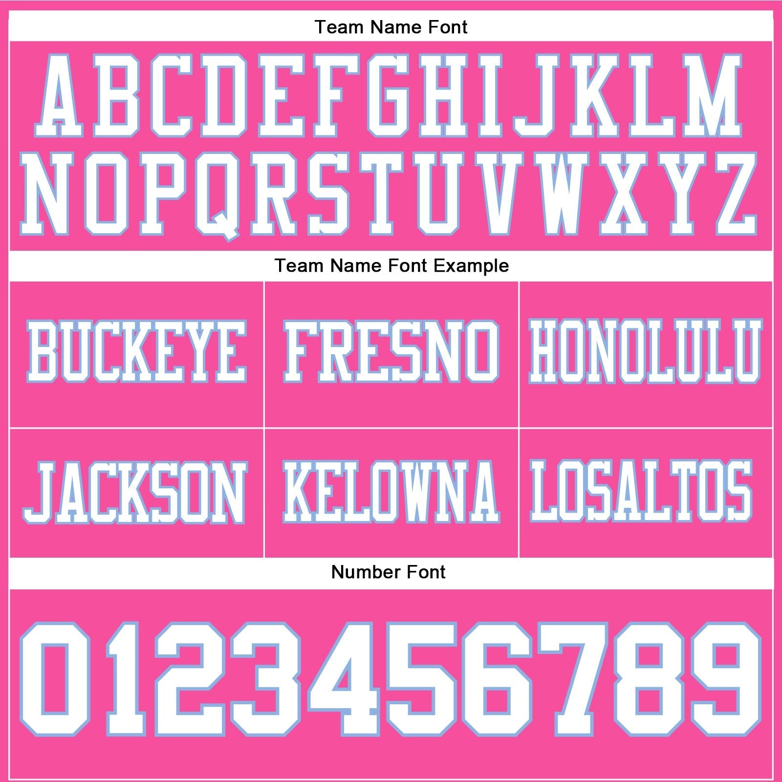Custom Pink White-Light Blue Authentic Football Jersey photo 2