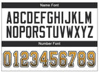 Custom Gold Black-White Drift Fashion Football Jersey photo 3