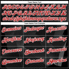 Custom Black Red-White 3D Bowling Line Performance Polo Shirt photo 3