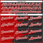 Custom Black Red-White 3D Bowling Splash Ink Performance Polo Shirt photo 4