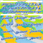 Custom Neon Green Thunder Blue Yellow-Aqua 3D Bowling Splash Ink Performance Polo Shirt photo 3