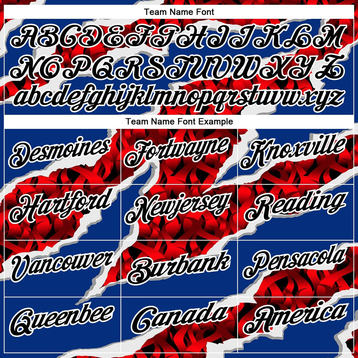 Custom Royal Black-Red 3D Bowling Torn Paper Style Performance Polo Shirt photo 4