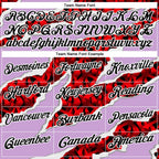 Custom Light Purple Black-Red 3D Bowling Torn Paper Style Performance Polo Shirt photo 3