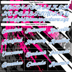 Custom Black Light Blue-Pink 3D Bowling Splash Ink Performance Polo Shirt photo 4