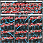 Custom Black Red-Sky Blue 3D Bowling Dot Performance Polo Shirt photo 3