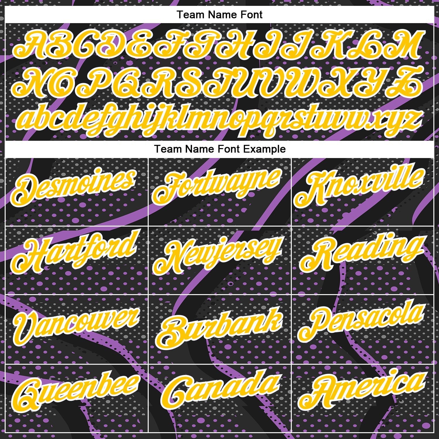 Custom Black Yellow-Medium Purple 3D Bowling Dot Performance Polo Shirt photo 3