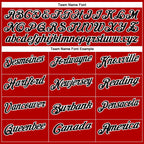 Custom Red Black-White 3D Bowling Tattoos Performance Polo Shirt photo 4