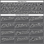 Custom Steel Gray Black-White 3D Bowling Tattoos Performance Polo Shirt photo 4