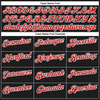 Custom Black Red-White 3D Bowling Performance Polo Shirt photo 3