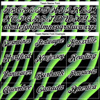Custom Black Neon Green-White 3D Bowling Geometric Shape Performance Polo Shirt photo 4
