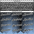 Custom Black Light Blue-Gray 3D Bowling Geometric Shape Performance Polo Shirt photo 3