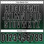 Custom Black Kelly Green-Gray 3D Bowling Geometric Shape Performance Polo Shirt photo 4