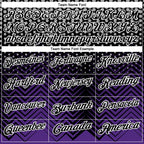 Custom Black Purple-Gray 3D Bowling Geometric Shape Performance Polo Shirt photo 3